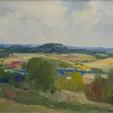 Aleksander Vardi, Pangodi maastik, 1970ndad, Õli, lõuend