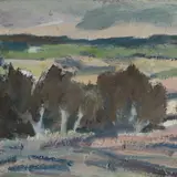 Alfred Kongo, Pajud, 1986, Tempera, papp