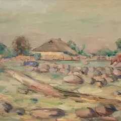 Valdemar Väli, Saaremaa, 1942, Õli, papp