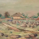 Valdemar Väli, Saaremaa, 1942, Õli, papp