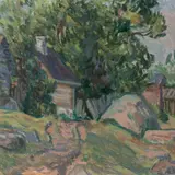 Olga Terri, Hiiumaa paadikuurid, 1958, Õli, kartong vineeril