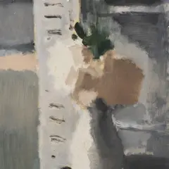 Karin Luts, Lillevaas, 1950ndad, Õli, paber