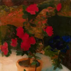 Olev Subbi, Väga punane lill, 1970, Tempera, õli, lõuend