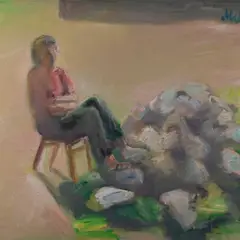 Peeter Mudist, Suvel, 1975, Õli, lõuend