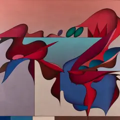 René Kari, Veekandja, 1986, Õli, masoniit
