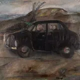Rein Kelpman, Autosõit, 1987, Õli, lõuend