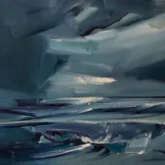 Jaan Elken, Detsember merel, 1988, Õli, lõuend
