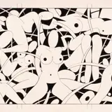 Leonhard Lapin, Emased I, 1994, Tušš, guašš, paber
