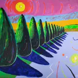 Vilen Künnapu, Minu Versailles, 2016, Akrüül, lõuend