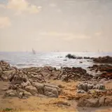 Eduard Spörer, Kalapaatide naasmine. Bretagne, 1895, Õli, lõuend papil