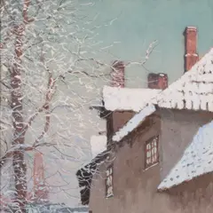 Andrei Jegorov, Talvine Tallinn, 1920ndad, Tempera
