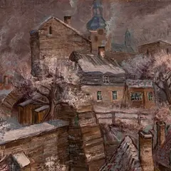 Nikolai Kull, Talvine linnavaade, 1930 - 1945, Õli, lõuend