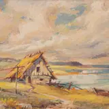 Julius Gentalen, Vaade Pakri saarelt, 1950, Õli, lõuendpapil