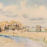Karl Burman seenior, Jõeäärne taluvaade