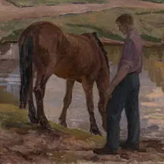 Sigrid Uiga, Õhtul, 1953, Õli, lõuend