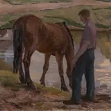 Sigrid Uiga, Õhtul, 1953, Õli, lõuend
