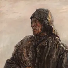 Evald Okas, Vana kalur, 1955, Õli, lõuend