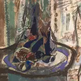 Elmar Kits, Natüürmort pirnidega, 1968, Tempera, paber