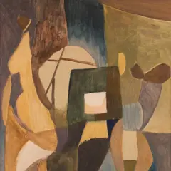 Lembit Saarts, Lunaarium, 1968, Akvarell, guašš, papp