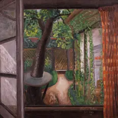 Kristjan Teder, Avatud aken, 1927, Õli, lõuend