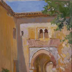 Roman Nyman, Alhambra Veinivärav, 1923 - 1926, Õli, lõuend papil