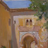 Roman Nyman, Alhambra Veinivärav, 1923 - 1926, Õli, lõuend papil