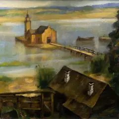 Ardo Sivadi, Narva-Jõesuu motiiv, 1936, Õli, lõuend