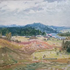 Aleksander Vardi, Lõuna-Eesti maastik, 1959, Õli, lõuend