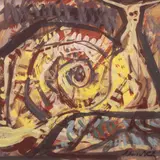 Elmar Kits, Tigu, 1967, Tempera