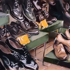 Jaan Elken, Vitriin, 1980, Õli, lõuend