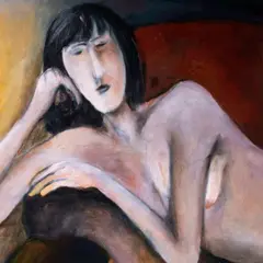 Rein Kelpman, Naisakt, 1989, Õli, lõuend