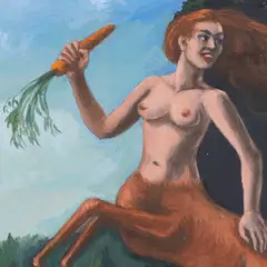 Lembit Sarapuu, Rõõm ühest ilusast porgandist, 1987, õli, lõuend