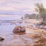 Karl Alexander von Winkler, Rannamõisa rand, 1900, Akvarell, guašš, paber