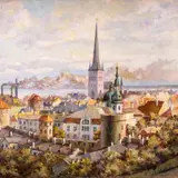 Johannes August Riisman, Tallinna vaade Toompealt, 1930ndad, Õli, lõuend