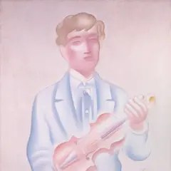 Aleksander Krims, Viiuldaja / Muusiker, 1930ndad, Õli, lõuend