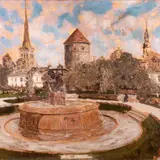 Osvald Eslon, Tallinn, Tornide väljak, 1936 - 1940ndad, Õli, vineer