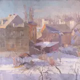 Ilmar Kimm, Talvine Tartu vaade, 1949, Õli, lõuend
