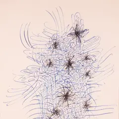 Ülo Sooster, Abstraktne, 1960, Tint, tušš, paber