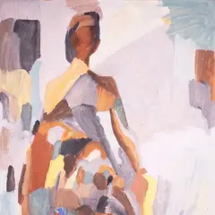 Kunstistuudios by Henn Roode, 1964 - 1965, Õli, kartong, sold May 2020
