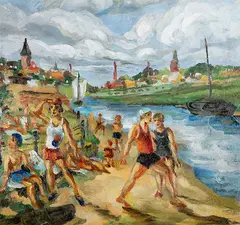 Rudolf Lepvalts, Rannas, 1926 - 1927, õli, lõuend