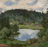 Johannes Võerahansu, Lõuna-Eesti maastik järvega