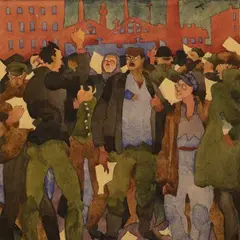 Natalie Mei, Agitaator, 1922, akvarell