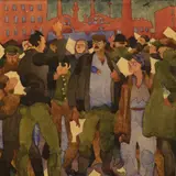 Natalie Mei, Agitaator, 1922, akvarell
