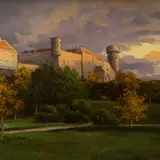 Eduard Poland, Toompea vaade, 1939, õli, papp
