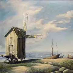 Edmond Arnold Blumenfeldt, Saaremaa maastik, 1944, õli, lõuend