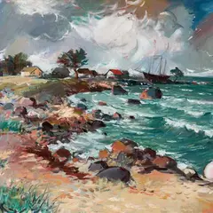 Richard Uutmaa, Eisma rand, 1970, õli, lõuend