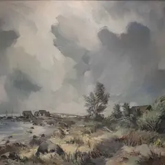 Richard Uutmaa, Altja motiiv, 1939, Õli, masoniit