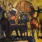 Valdur Ohakas, Baar, 1963, Õli, lõuend