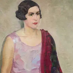 Aleksander Kulkoff, Daami portree, 1929, õli, lõuend