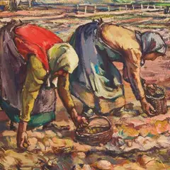 Andrus Johani, Kartulipanijad, 1939, Õli, lõuend